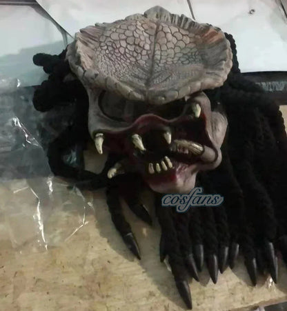 Horror movie Alien and Predator adult movie mask, horror monster mask, Halloween role-playing props