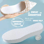 10 Pairs Breathable Disposable Shoe Insoles For Women Men Summer Absorbent Deodorant Barefoot Comfortable Footwear Shoe Pads