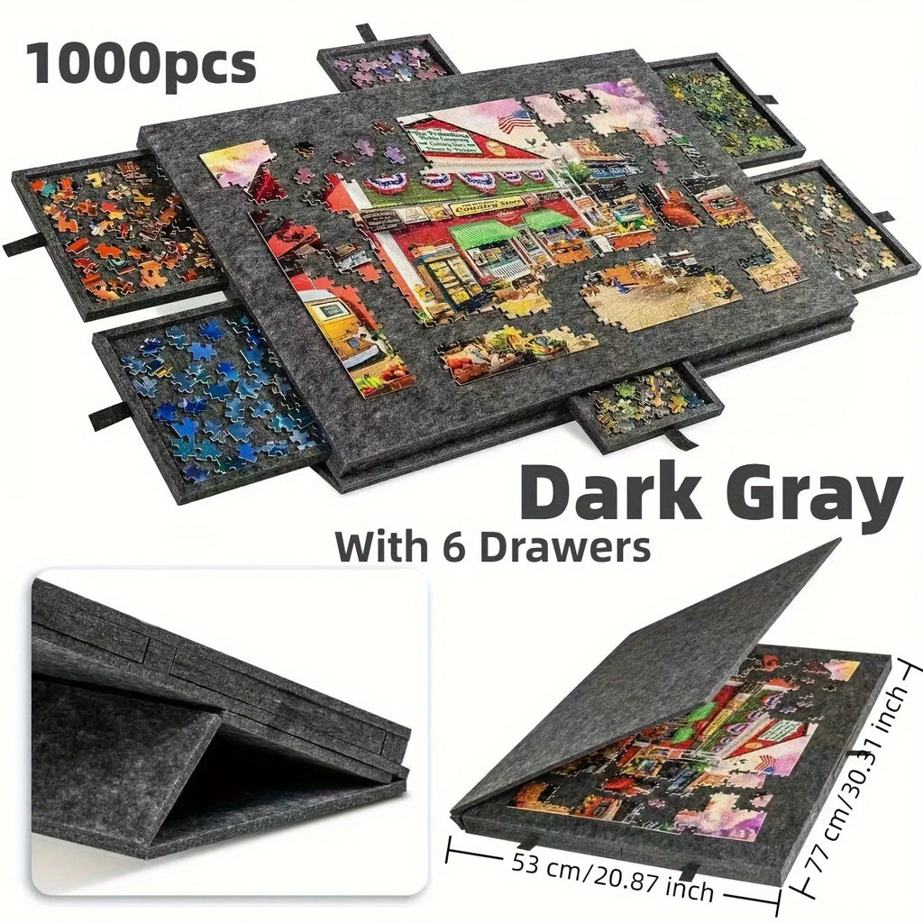 PuzzleNest™ Tilting Board 🧩 — Portable Play with Smart Storage