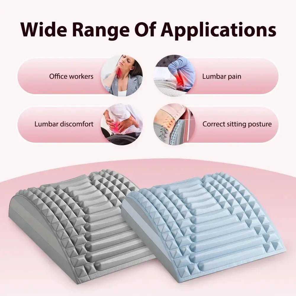 Back Stretcher Cervical Traction Pad Herniated Disc  Posture Corrector Support Neck Lumbar Massage Pillow Relief Relax Scoliosis GoodMEE Store
