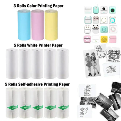 Thermal Paper MINI Printing Self-adhesive Label Sticker For Mini AliExpress