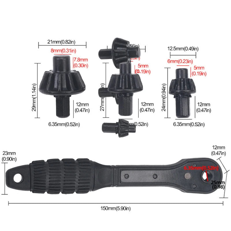 Drill Smart: 3-in-1 Chuck Ratchet Spanner