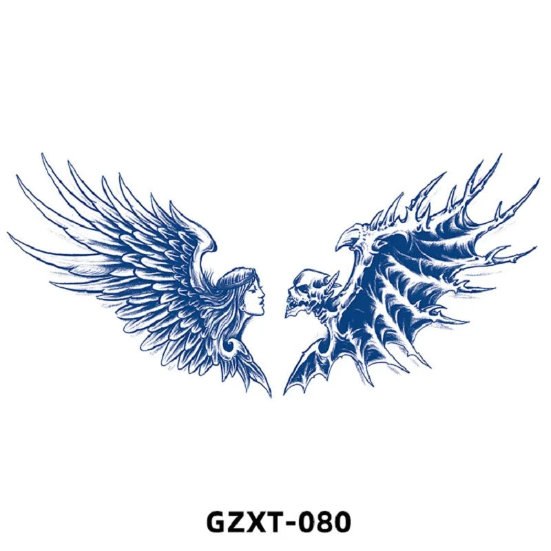 New Wholesale Juice Chest Stickers Tattoo Herbal Semi-permanent Back Tatoo Wings Tattoo Stickpaper WAM-girl Store Store