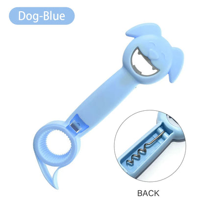 Multifunctional Four-In-One Safety Can Bottle Opener Household Canned Bottle Cap Screwing Device Home Tool