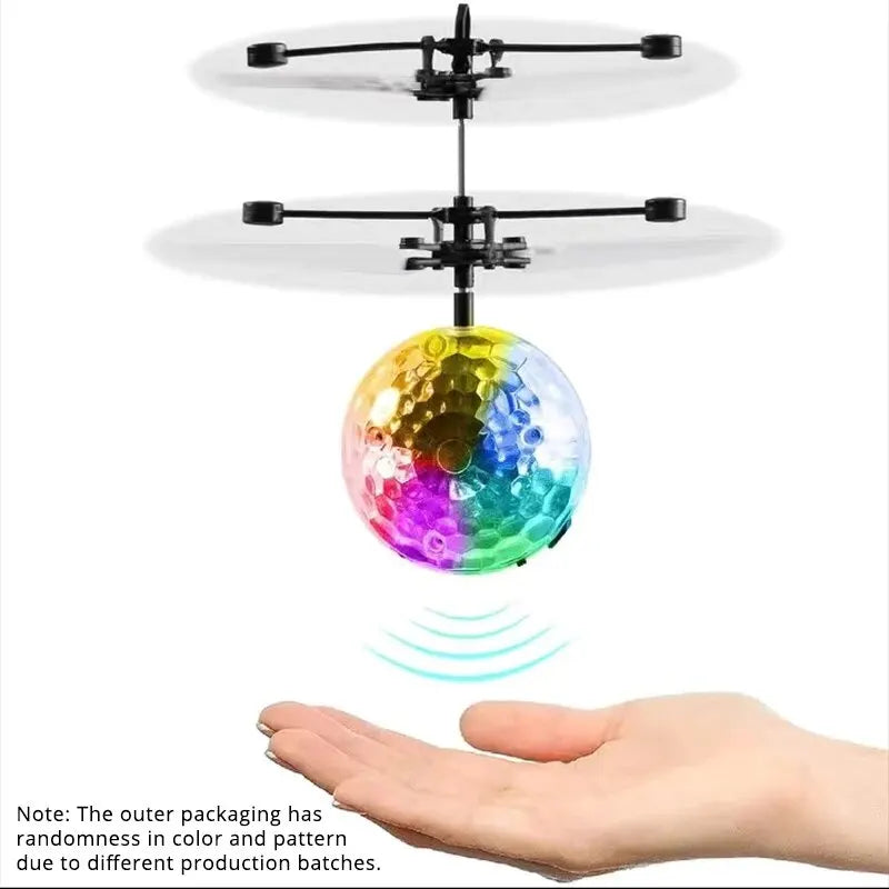 Led Light Suspension Crystal Ball Infrared Induction RC Gesture Control Colorful Glowing Toys Unique Gift for Kids Action Time Store