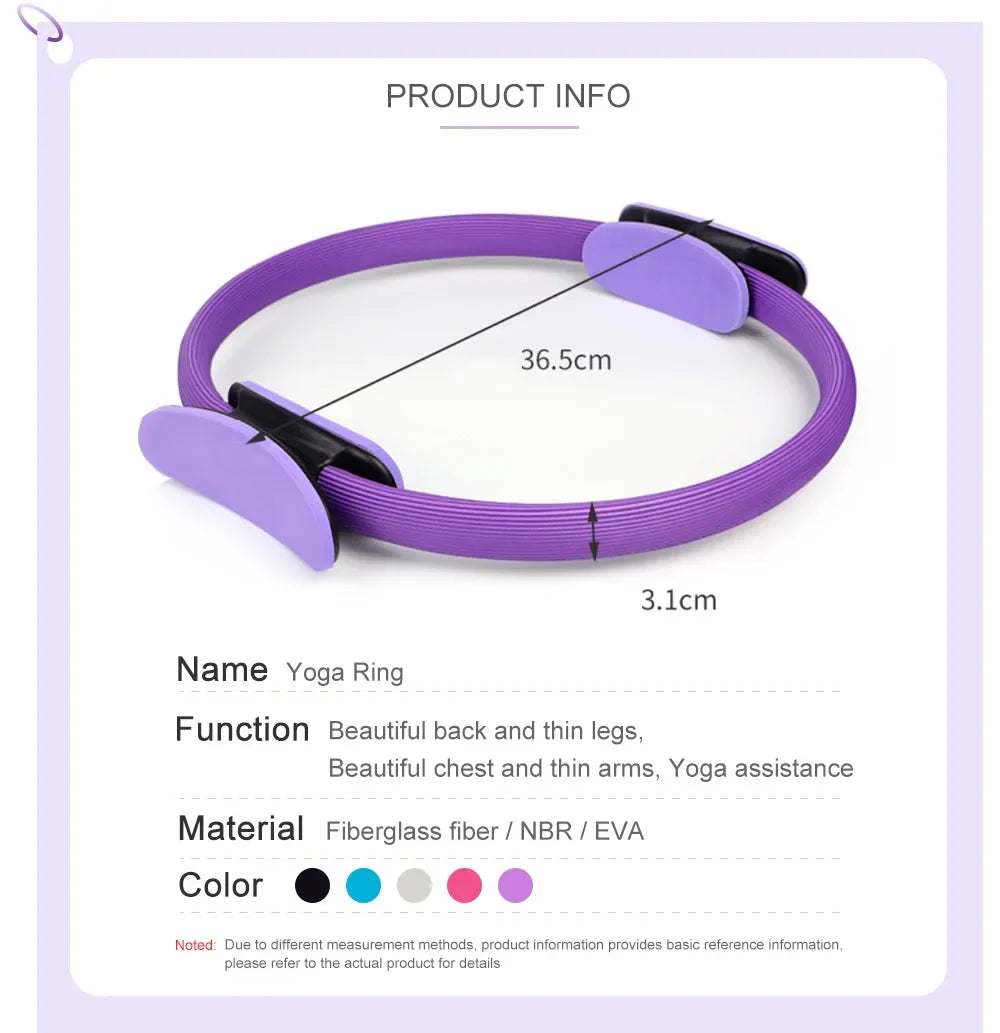 Yoga Fitness Ring Pilates Ring Rooxin Official Store