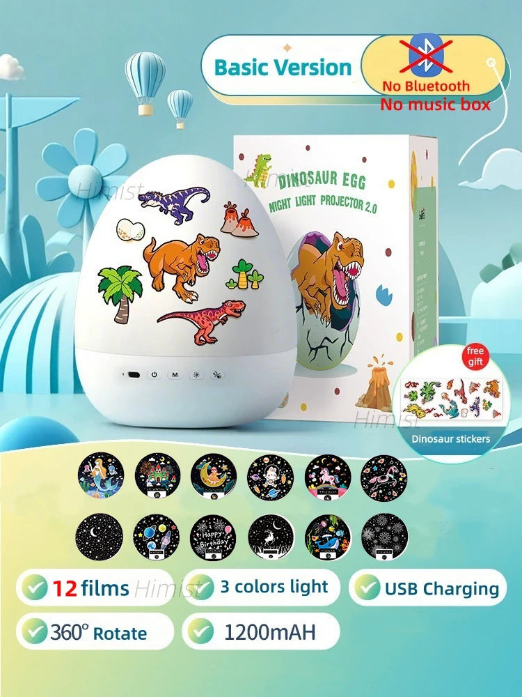 Proyector de huevos DinoGlow™ 🦖✨ — Un cielo nocturno mágico para niños