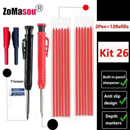 PrecisionMark Carpenter Pencil: Sharp Lines, Every Time! Zomasou Factory Store