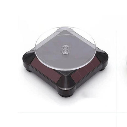 Solar Showcase 360 Automatic Rotating Turntable Jewelry Organizer Jade Ware Necklace Bracelet Watch Phone Display Stand Stone's Store
