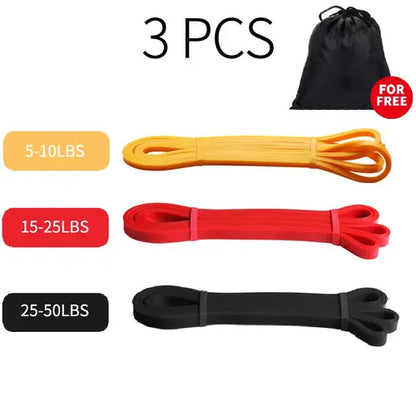 Resistance Bands Exercise Elastic Workout Ruber Loop Strength Rubber