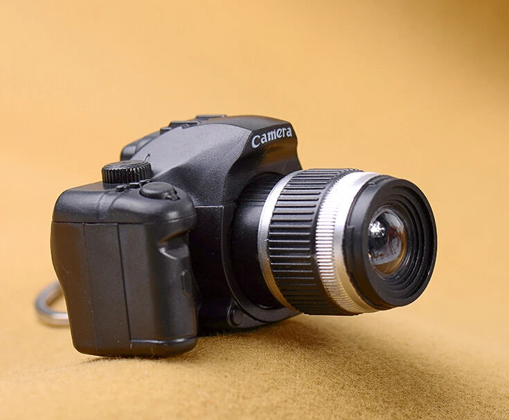 New Mini SLR Model Camera Keychain Car Key Ring  LED Flashlight Colorful  Key Chain Best Party Gift Jewelry Wholesale 17233