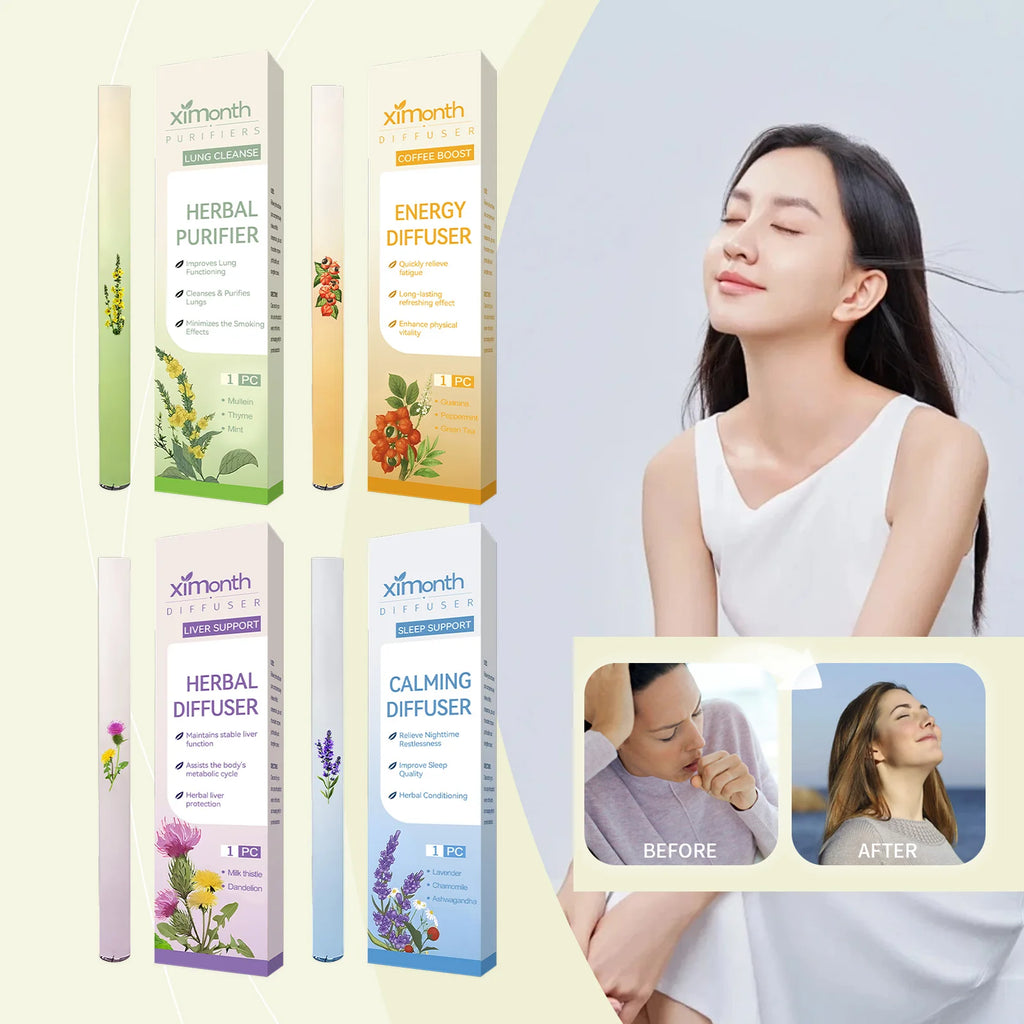 ZenBreathe™ – Pluma Difusora Nasal Herbal para una Respiración Fácil 🌸