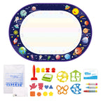 100x80CM Magic Water Drawing Mat Coloring Doodle With Reusable Magic Pens Montessori Painting Board Educational Toys Kids Gifts