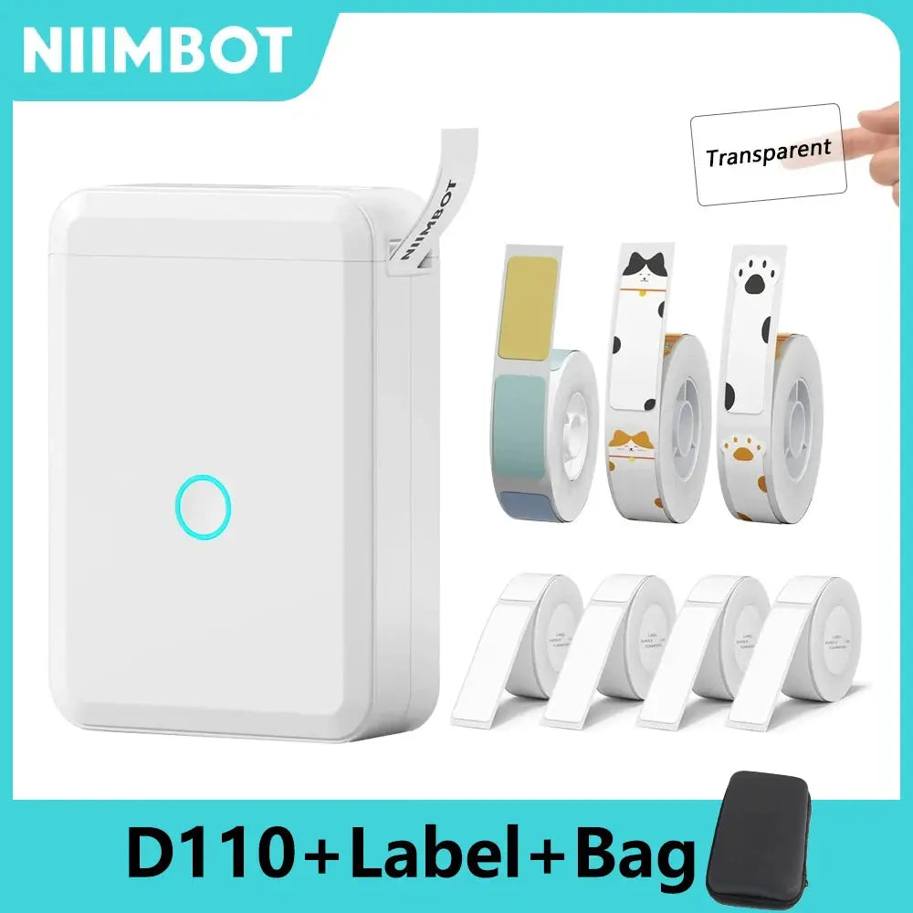 Niimbot D110 Portable Mini Printer Thermal Adhesive Sticker Label AliExpress