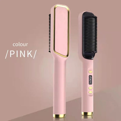 Electric Hot Comb Multifunctional Straight Hair Straightener Comb Negative Ion Anti-Scalding Styling Tool Straightening Brush Stone's Store