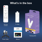2024 New H96 MAX H313 Mini TV Stick Android 14 Smart TV Box Android14 2GB 16GB 8GB Wifi6 BT 4K HD Google Voice Media Player Tech Deals Store