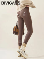 BIVIGAOS New Autumn Winter Rabbit Fleece Sharkskin Leggings Women AliExpress