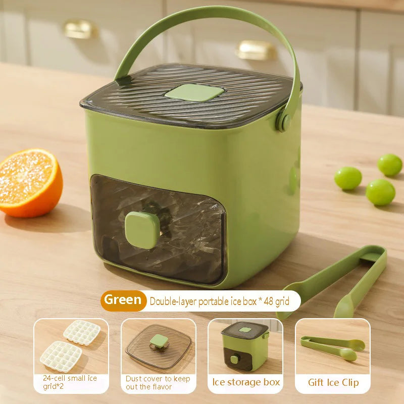 ChillPress™ Ice Maker ❄️ — 48 Cubes with Easy Pop Release