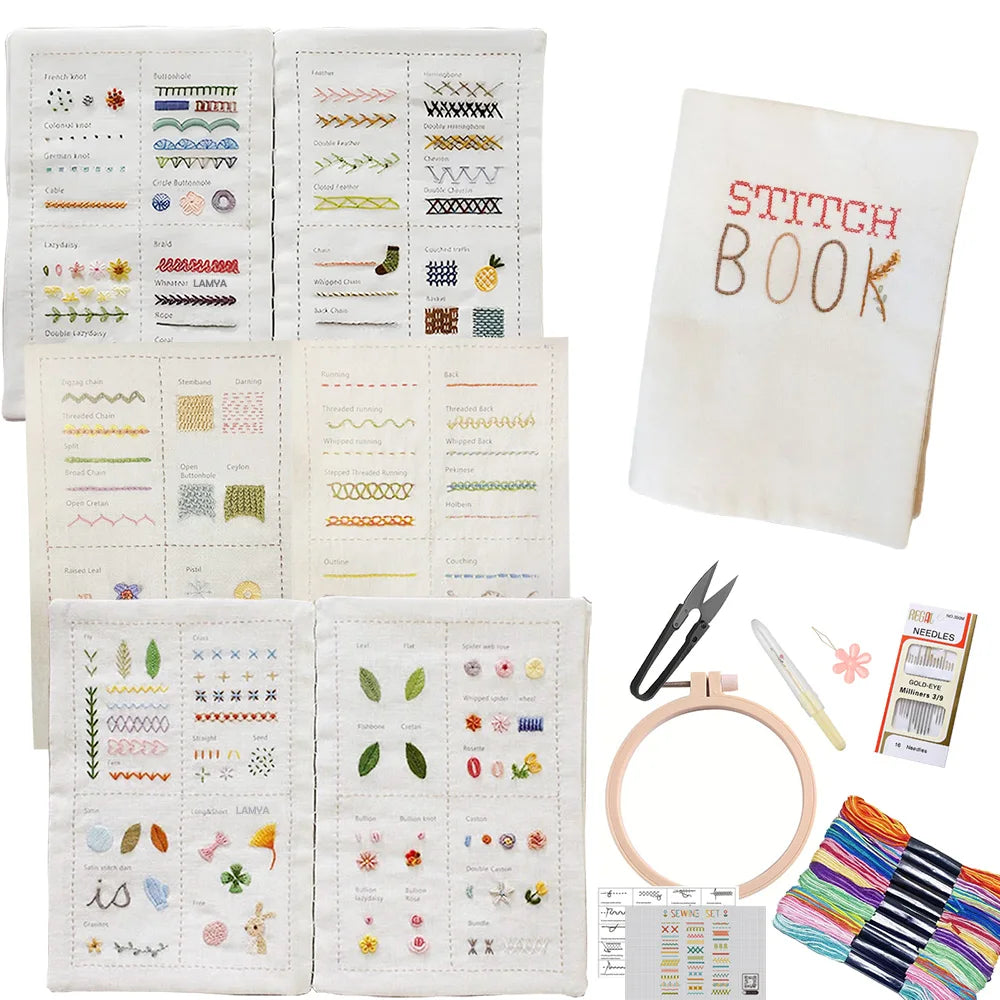 StitchCraft™ DIY Embroidery Book 🪡📘