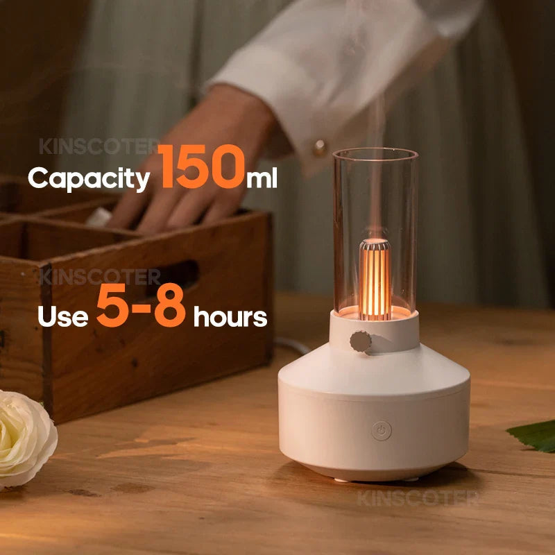 KINSCOTER Portable Mini Aroma Diffuser USB Air Humidifier Essential Oil Night Light Cold Mist Maker Sprayer for Home Gift HUMI Store