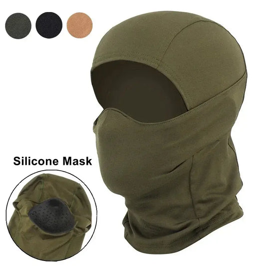 Tactical Balaclava Mask Windproof Silicone Outdoor Headgear