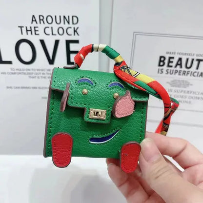 View details for Mini Handmade Bag Keychain Tiny PU Leather Handbag Decoration Pendant