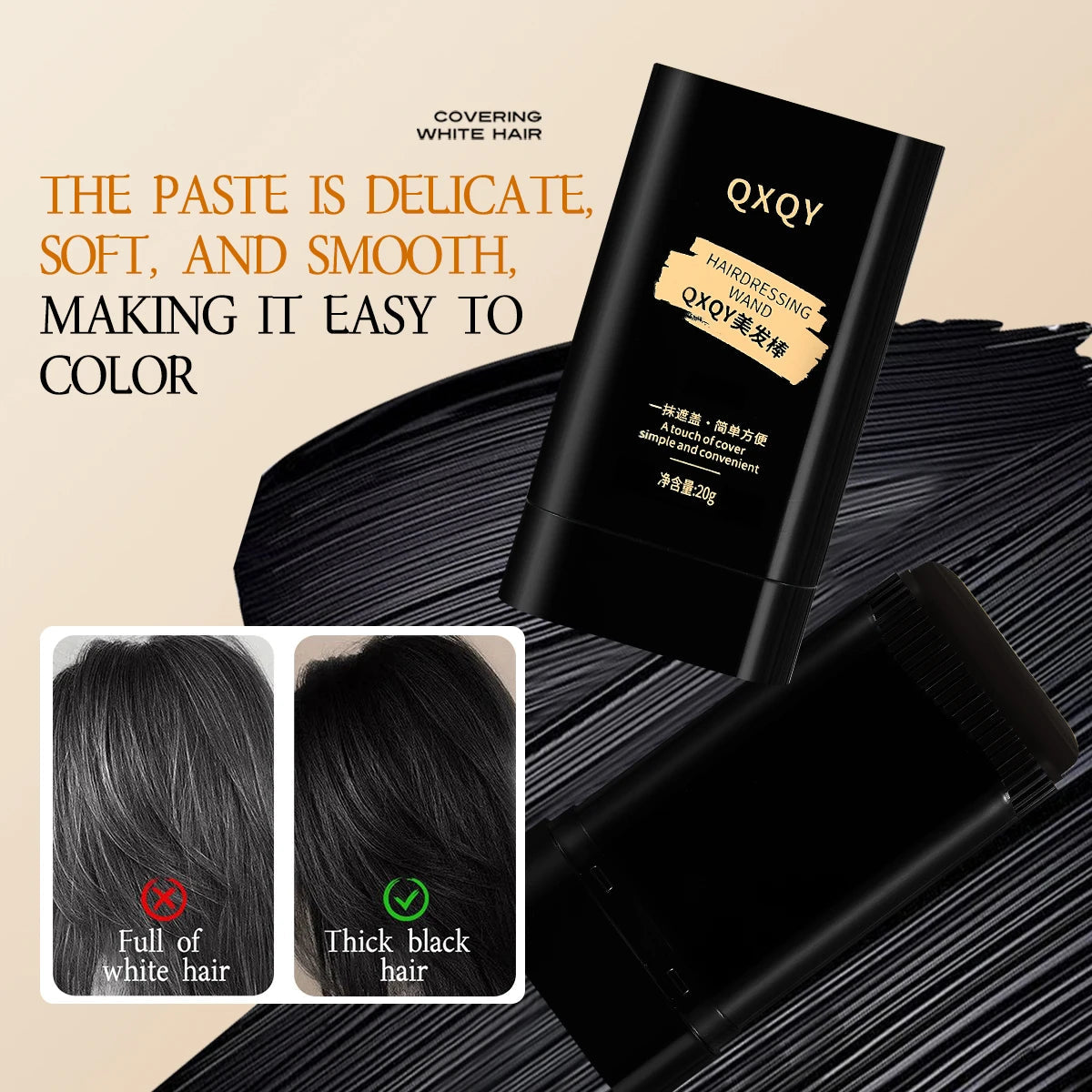 Glide & Cover Comb – Touch-Up Gray Hair in Seconds! Gege Bear Cosmetics Store