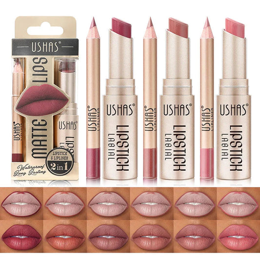 12 Color Lip Liner + LIPSTICK Set Stone's Store