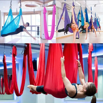 Yoga Swing Hammock Trapeze Sling Aerial Silk Set Anti-gravity AliExpress