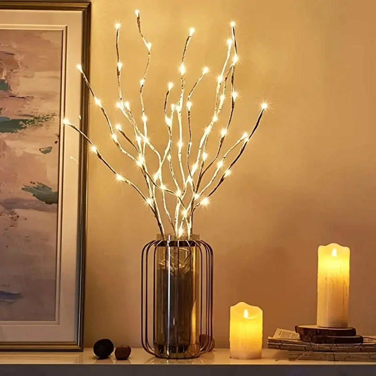 Birch Branch LED Festive Battery Operated Twig Outdoor Christmas Lights Stone's Store