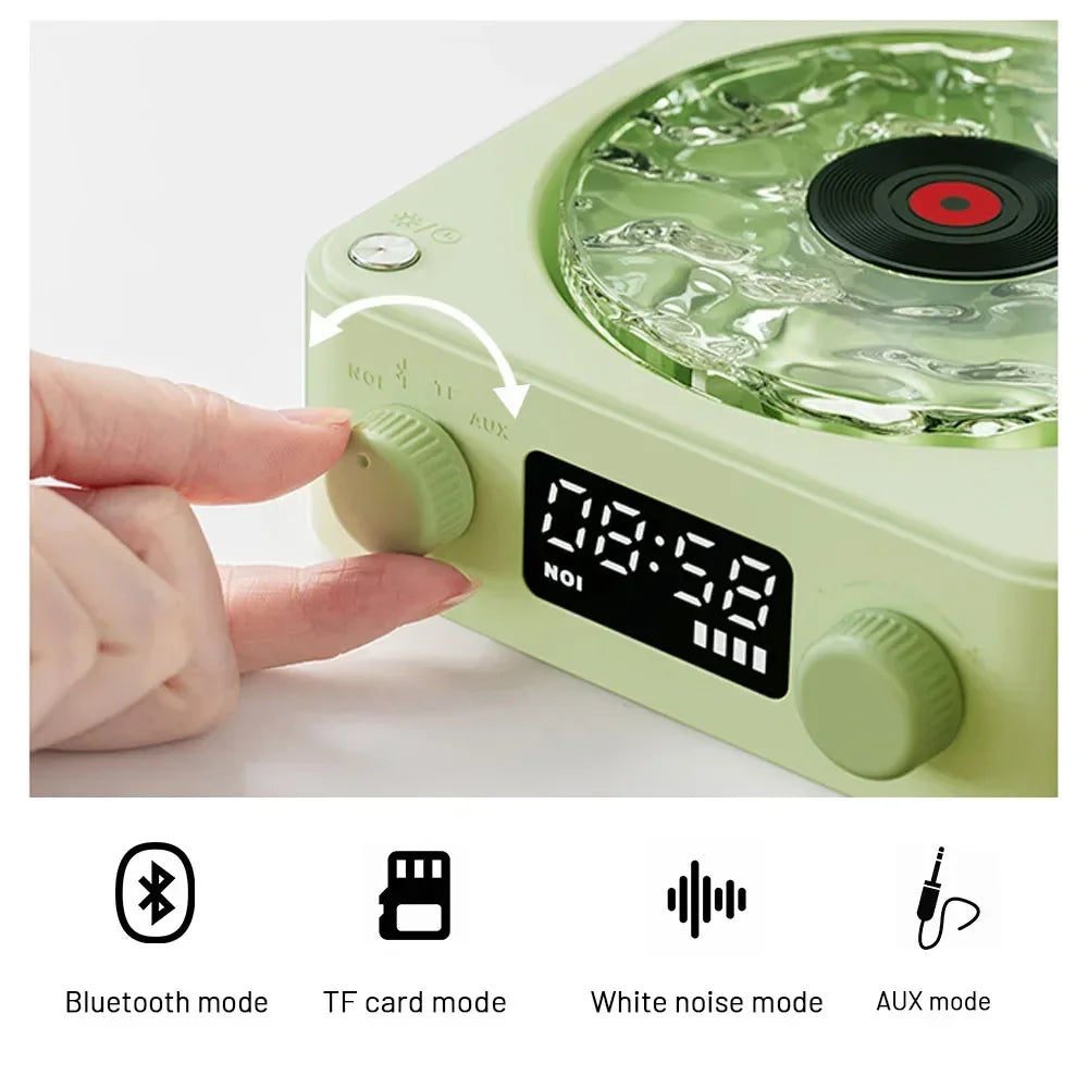 Mini Retro White Noise Bluetooth Speaker Portable Vintage Sleep Aid Bluetooth Speaker Subwoofer With RGB Light Support TF Card Stone's Store