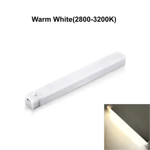 Luz nocturna de inducción recargable tipo C con sensor de movimiento LED para armario