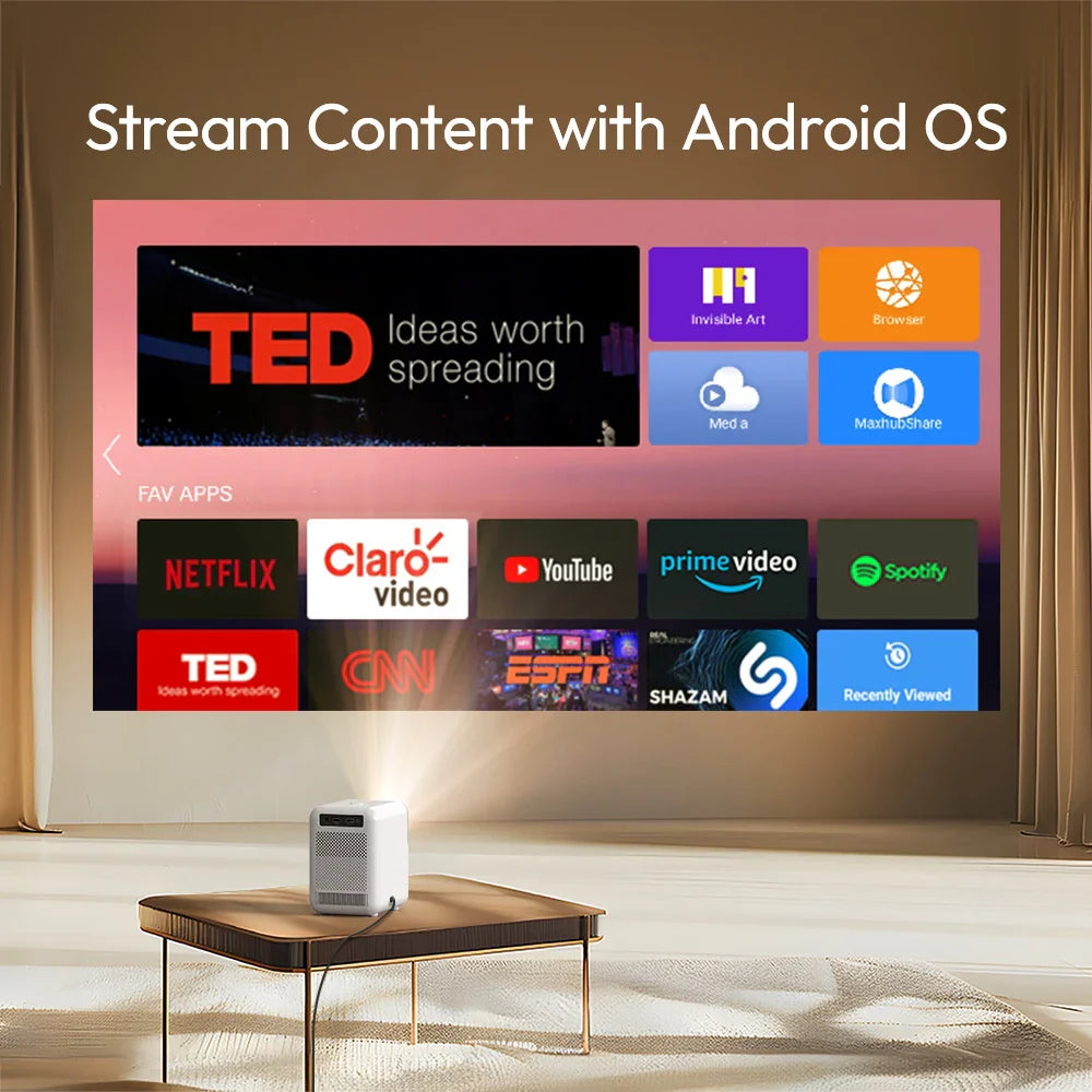 BYINTEK LOVE U4 Smart Mini Home Theater Projector 4K 1080P Video Android WIFI for Smartphone Cinema South Bay Evans General Store