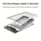 2.5 Inch HDD SSD Case SATA to USB 3.1 Type C 4TB Transparent External Hard Drive Housing Compatible UASP SATA III Laptop BEST Tools House Store
