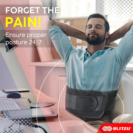 Enhanced Ultimate Comfort and Stability Adjustable Lumbar Support Belt