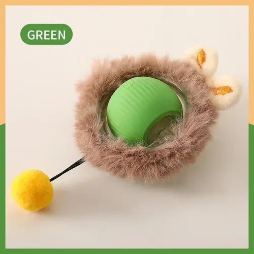 Juguetes inteligentes para gatos, bola rodante automática, cola falsa, eléctrica recargable