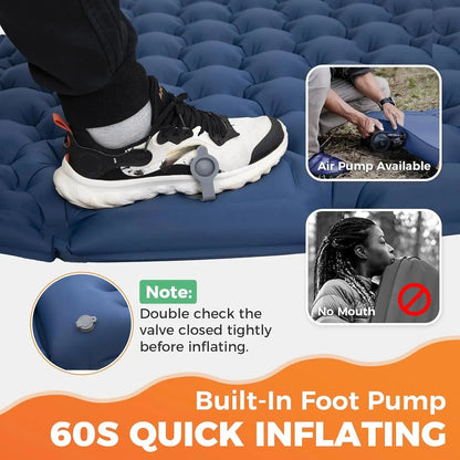 Double Sleeping Pad Outdoor Camping Double Inflatable Mattress Extra AliExpress