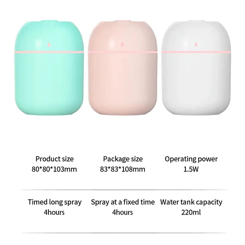 Portable USB Ultrasonic Air Mini Humidifier Essential Oil Diffuser Car AliExpress