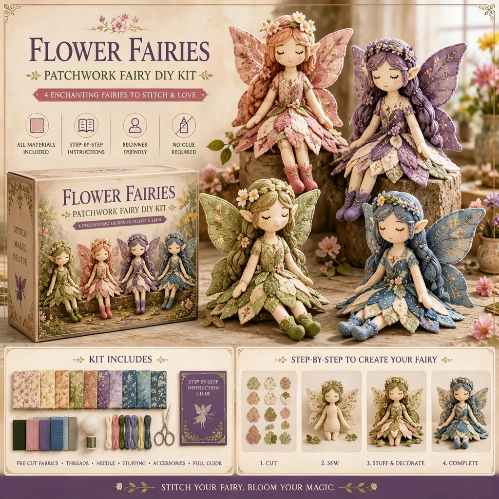 FairyStitch™ DIY Kit 🧚✨ — Create Magical Patchwork Art