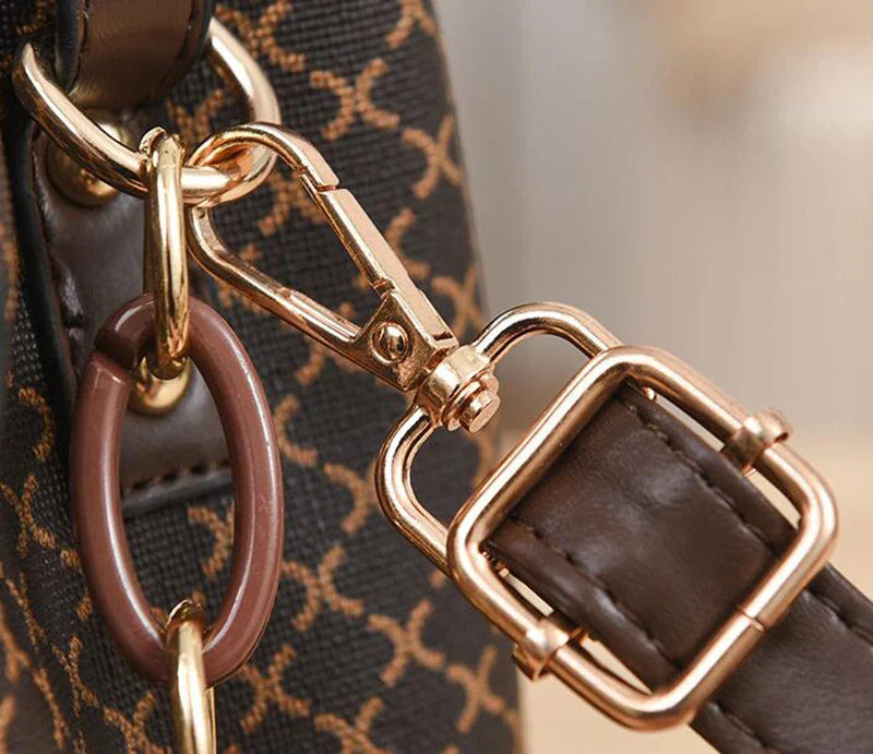 New Women Handbag Bag Luxury Design Bucket Shoulder Crossbody Bag Flip Check Print Large Capacity Single Shoulder Straddle Bag Yogodlns Outlet Store