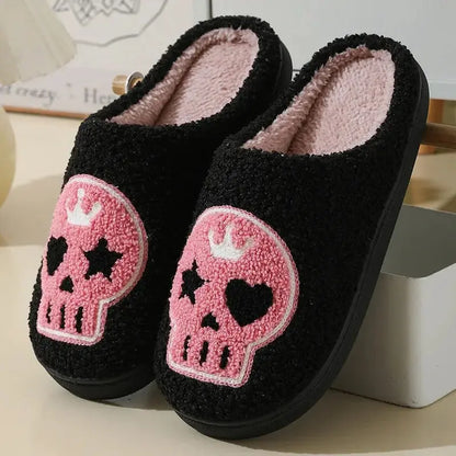 Cozy Halloween House Shoes Halloween Style Winter Cotton Slippers with