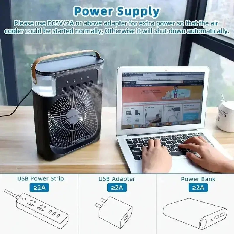  View details for Air Humidifier Cooling USB Fan Water Mist small refrigeration air Air Humidifier Cooling USB Fan Water Mist small refrigeration air