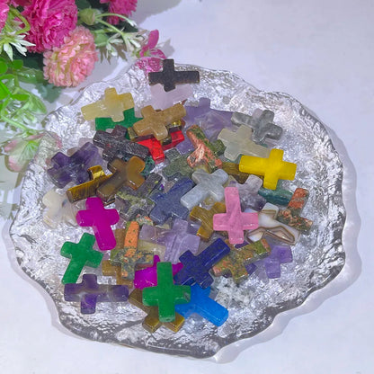 DivineGlow™ Crystal Cross – Handcrafted Spiritual Energy