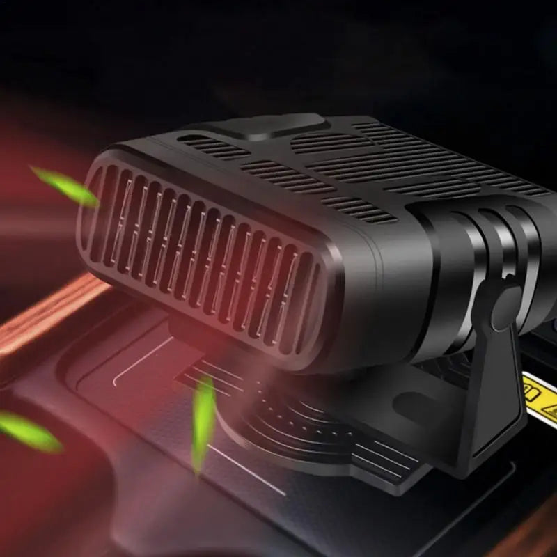 2 In1 Portable Car Heater Heater Demister 360 Degree Rotation Car Windshield Fast Heating Defrost 120W/200W Auto Interior Heater
