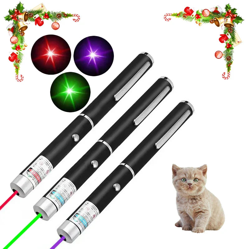 2-in-1 Mini Laser Pointer, LED Pet Training Flashlight, Scratching Toys for Pets and Cats, Christmas Gifts Shop1104384033 Store