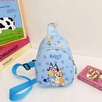 Bluey Kids Mini Crossbody Bag – Lightweight Cartoon Shoulder Bag