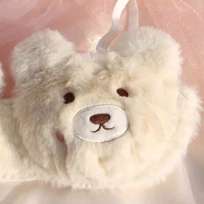 Japanese Girls Cute Lingerie For Women Cartoon Bear Students Plush