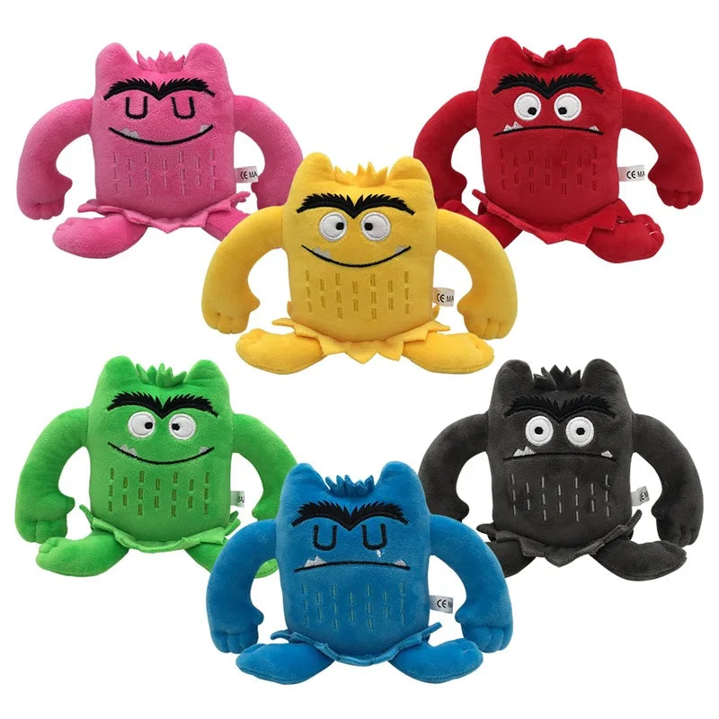 6 Colors The Color Monster Plush Toy Animal Soft Stuffed Dolls For Kids 1pcs/pack Stone's Store