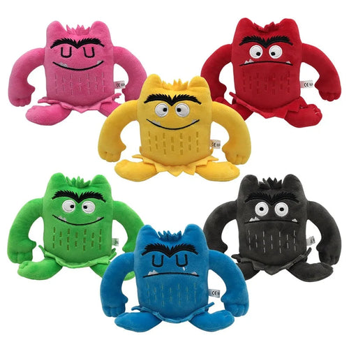 6 Colors The Color Monster Plush Toy Animal Soft Stuffed Dolls For Kids 1pcs/pack Stone's Store