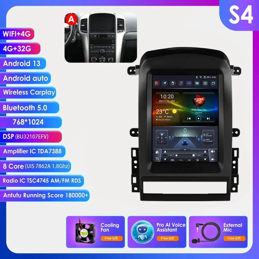 Chevrolet Captiva Sport 2006 - 2012 Multimedia Hizpo Auto Radio Global Store